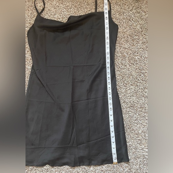 Shein Women’s Silk Mini Dress Black Size Large - Picture 3 of 7